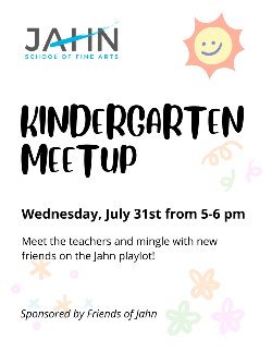 Kindergarten Meetup Flyer-English